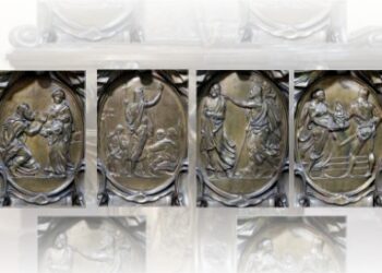 Chrzcielnica ze świętym Janem