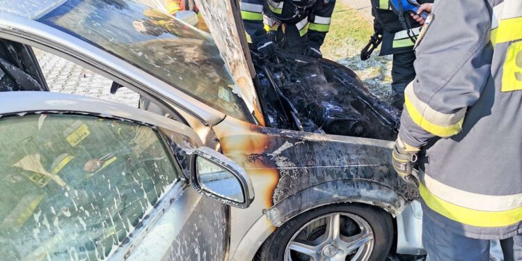 Pożar samochodu