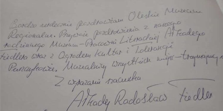 Syn słynnego podróżnika w muzeum