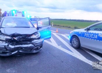 Wypadek i dwóch poszkodowanych