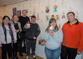 Artystyczna mozaika świąteczna