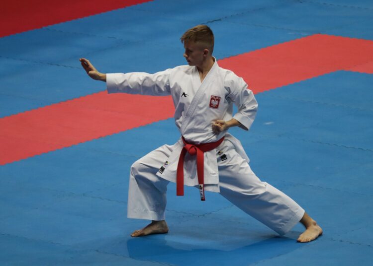 Patryk trenuje styl karate zwany Shotokan. 15-latek z Szemrowic ćwiczy już od szóstego roku życia.