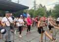 Muzycznym Krokiem z kijkami nordic walking