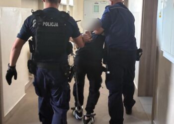 Celował w policjanta przedmiotem przypominającym broń
